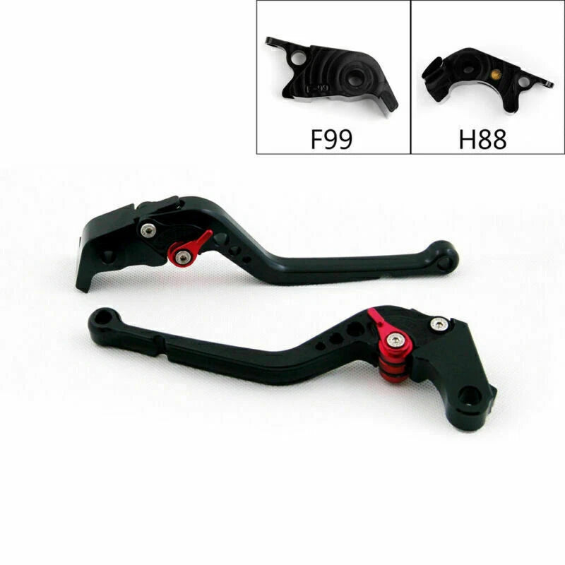 Long Brake Clutch Levers for Kawasaki ZZR/ZX1400 SE (2016–2017) Black T9