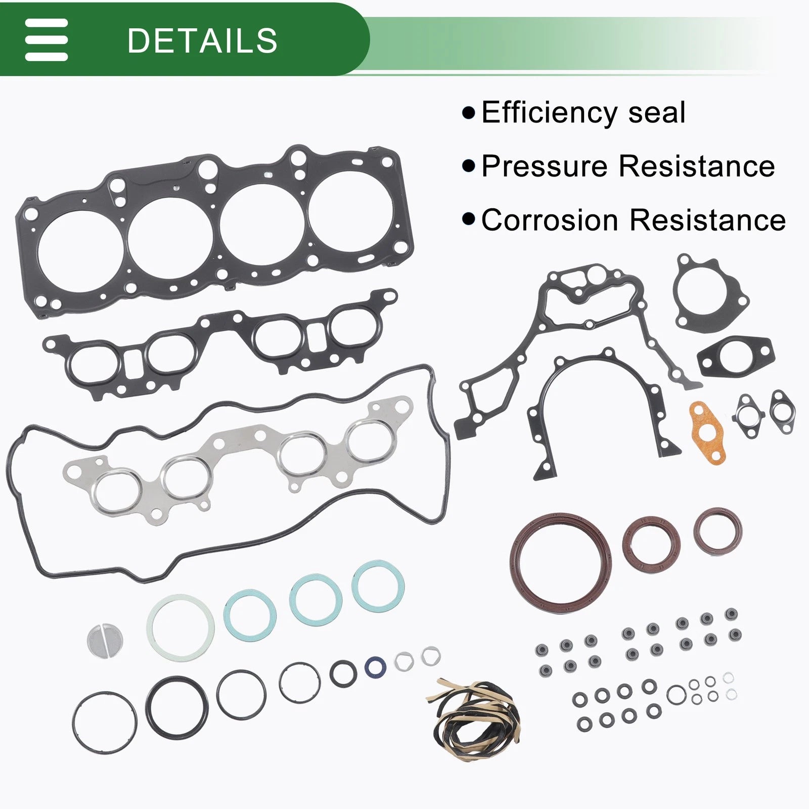 Cylinder Head Gasket Kit Replacement for Toyota 5S Engine (1993–2005)