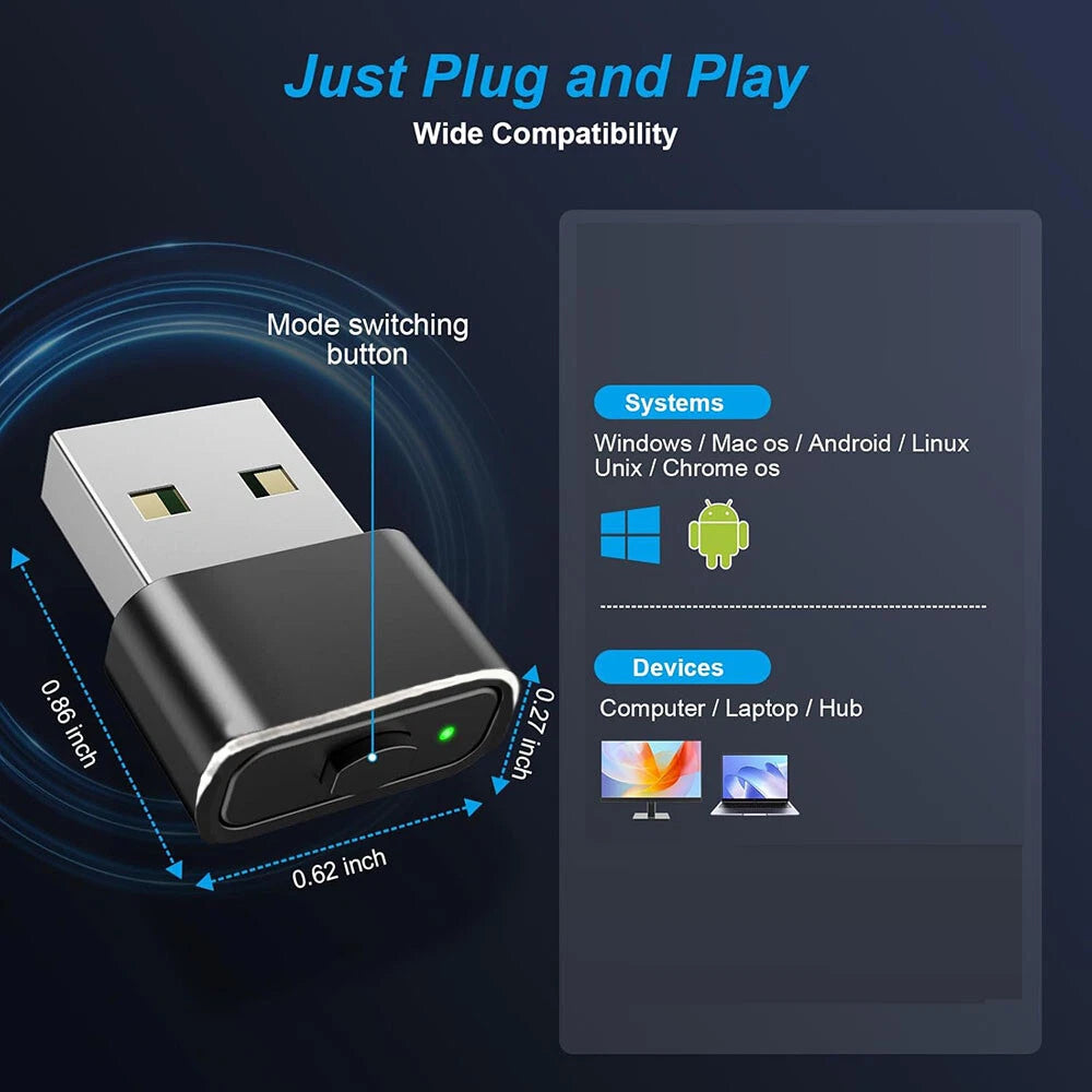 Mouse Jiggler USB for Plug & Play System Active