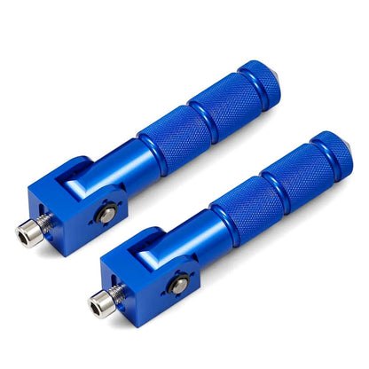 CNC Folding Foot Pegs Rear Set for Universal Motorcycle (All Years) - Blue