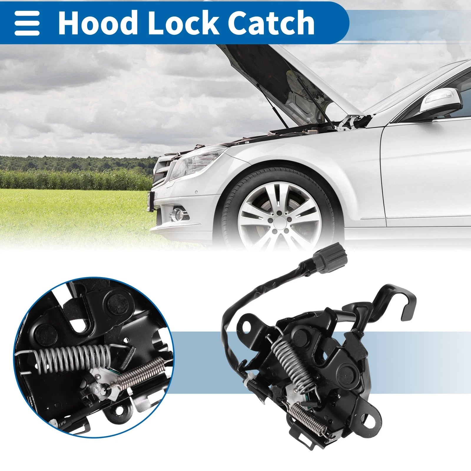 Hood Latch Assembly Replacement for Toyota Prado (2009–2017)