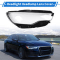 1 Pc Headlight Lens Cover for Audi A6 (2012–2014) Black Clear