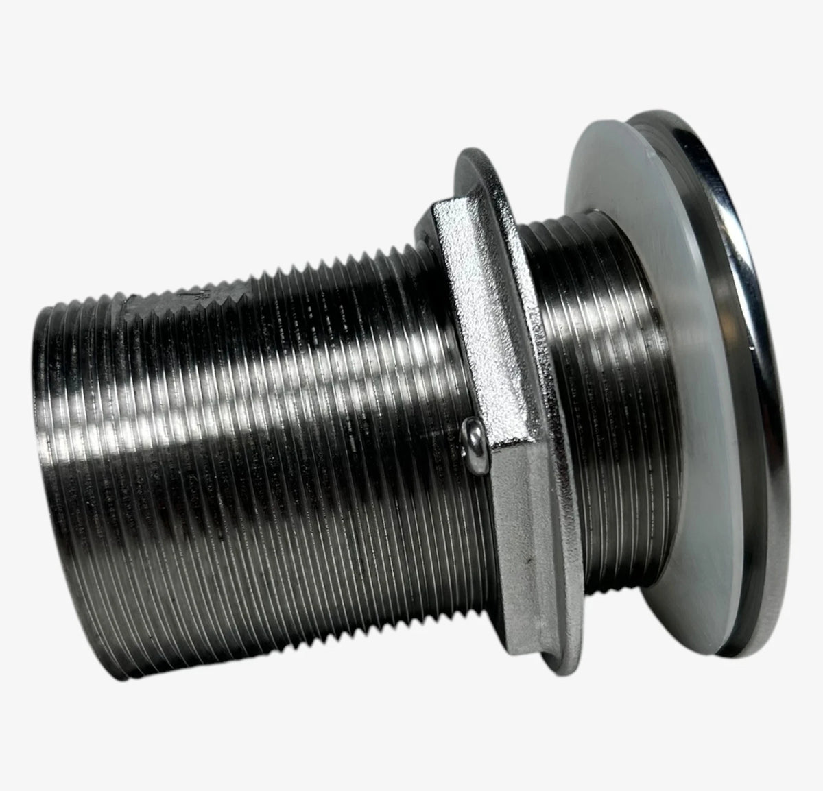 Thru Hull 3 5/8" x 2" NPT Stainless Steel Pipe for Automotive Applications
