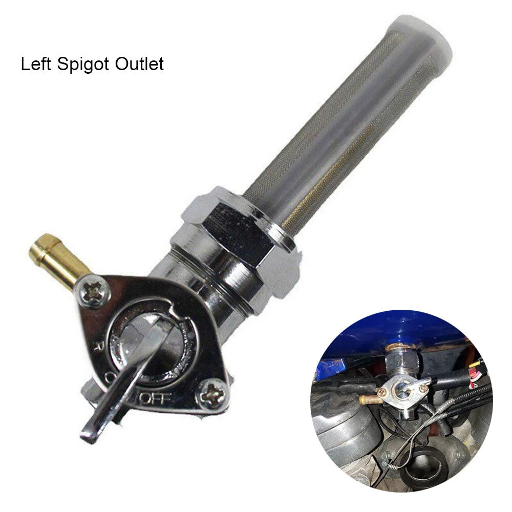 22mm Left Spigot Fuel Valve Petcock Switch for Harley Davidson (1975–1981) 62167-81 62163-75