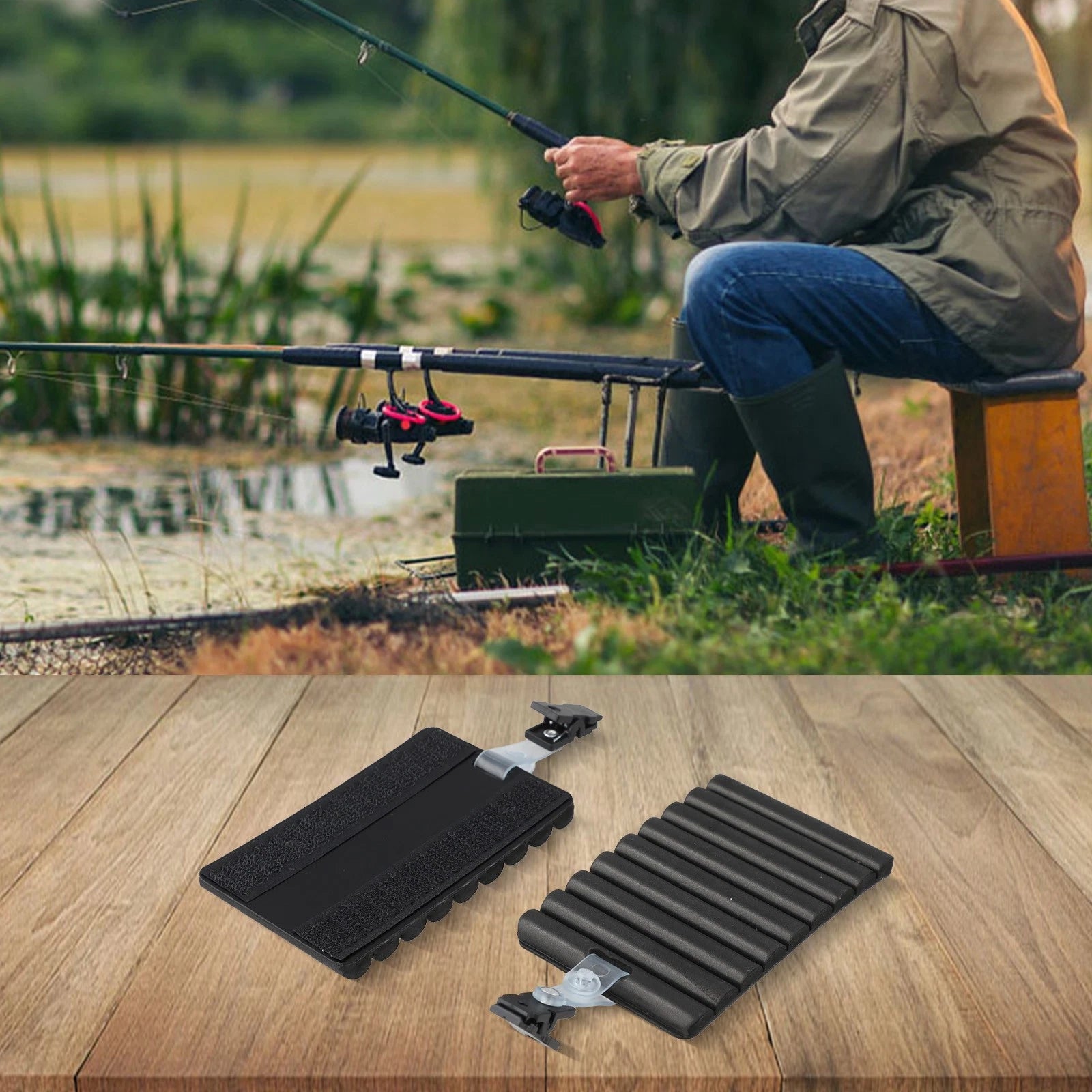 Fishing Hook Storage Board with Easy Clamp for Outdoor Use