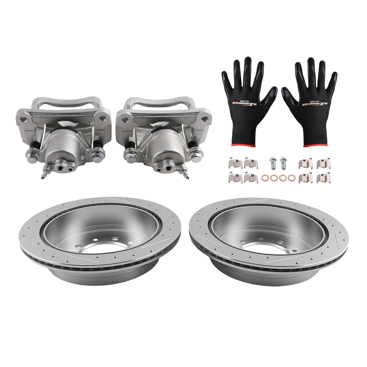 Rear Brake Caliper and Rotor Kit for Toyota Sequoia V8 (2008–2016)