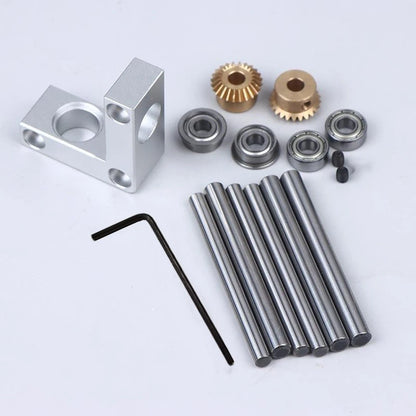 Right Angle Rotator 90 Deg Gear Ratio Dual Bearing Support for Mini