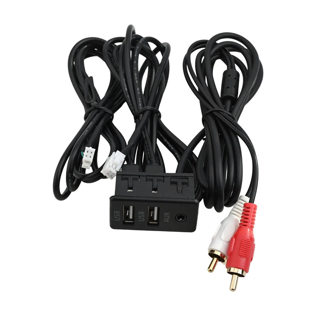 USB + Type C + AUX Socket Base for Cars and Boats (145cm Cable)