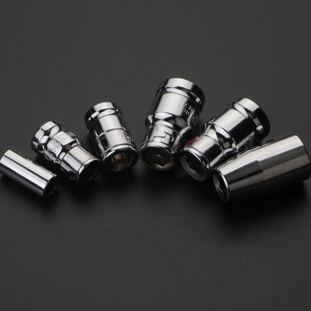 Socket to Hex Bit Converter Adapter for Manual and Power Tools (3/8, 1/2 Inch)