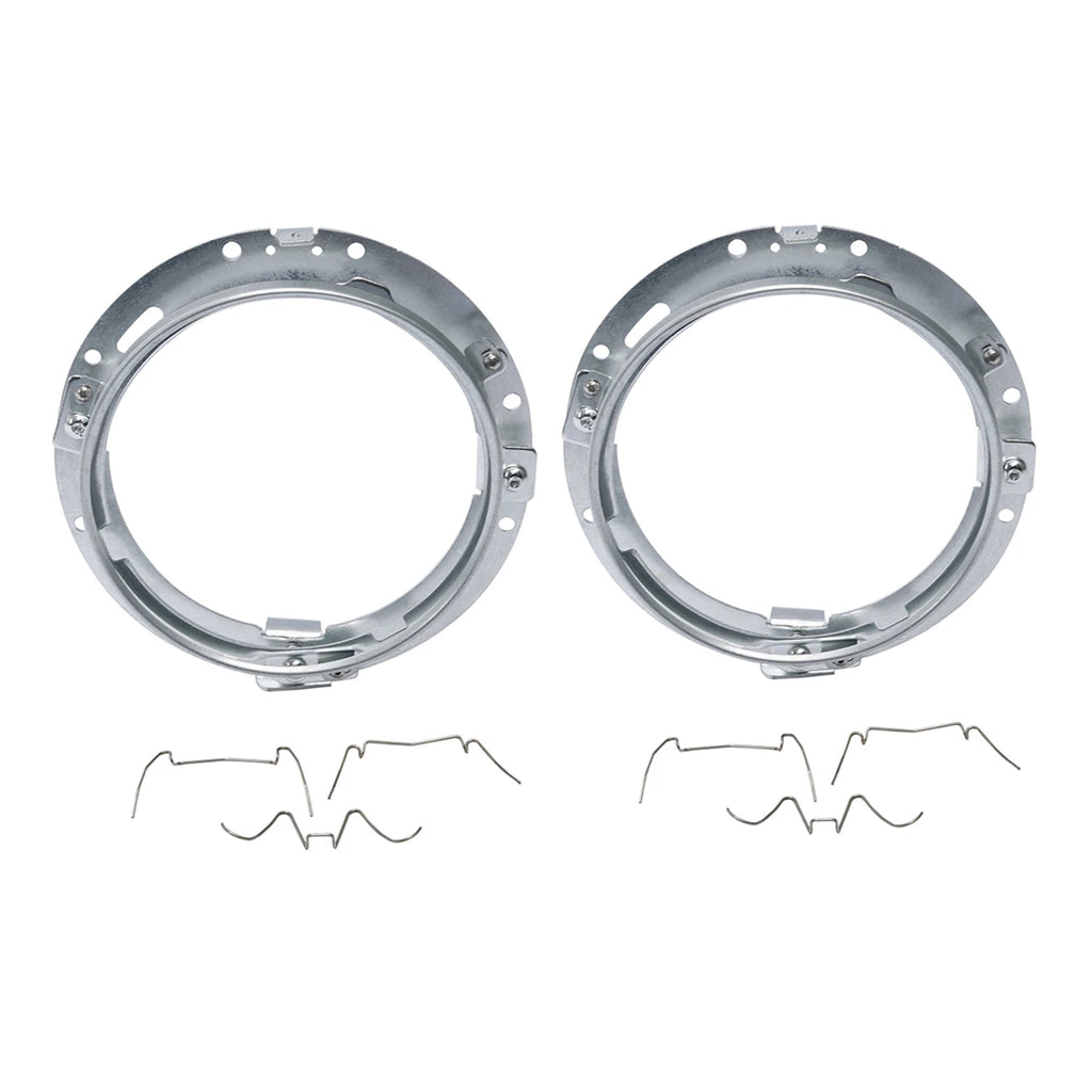 2X 7" Headlight Mount Bracket Ring for Harley Touring (1994–2013) Softail (1991–2013)