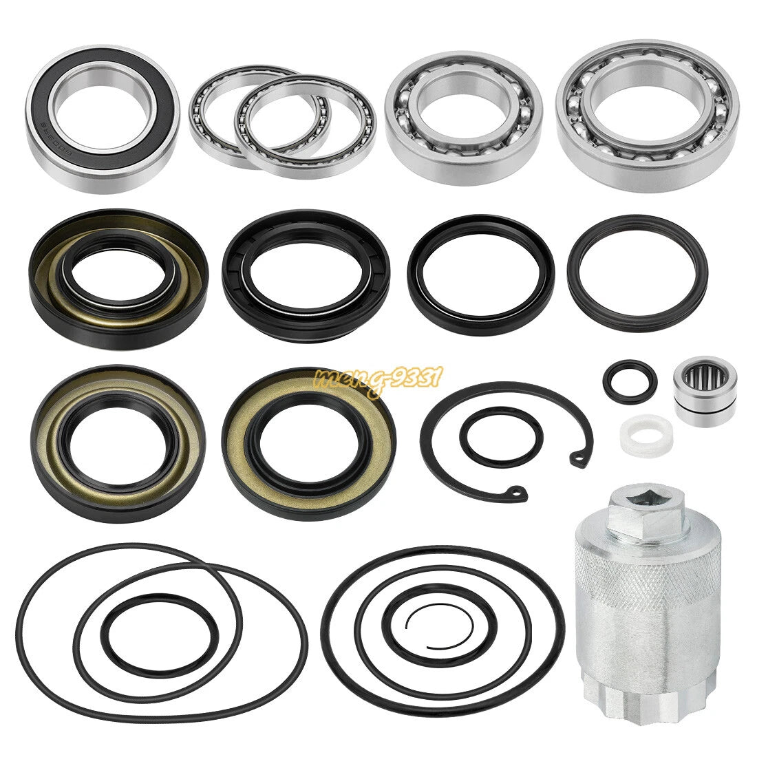 Rear Differential Bearings Seal Kit w/Pinion Tool for Honda Rancher 420 (2007–2023)