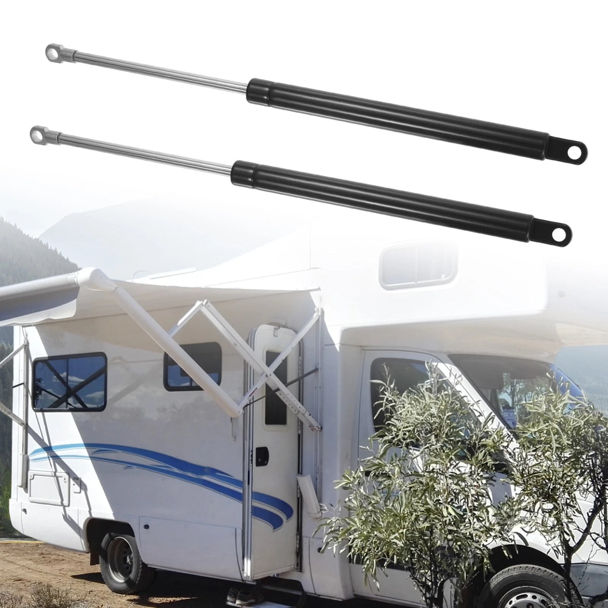 2Pcs Lift Supports Struts for Universal Applications (15 Inch, 55Ib/245N)
