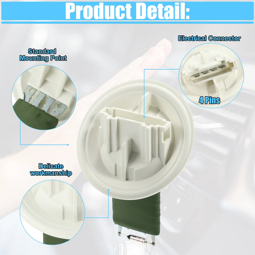 HVAC Blower Motor Resistor for Smart Forfour (2004–2006) A4518210051