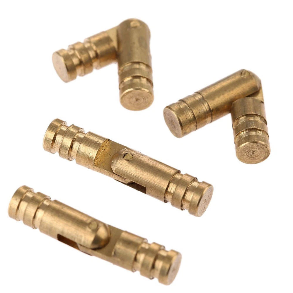 20Pcs Mini Brass Barrel Hinge for Cabinet (Concealed, Invisible)