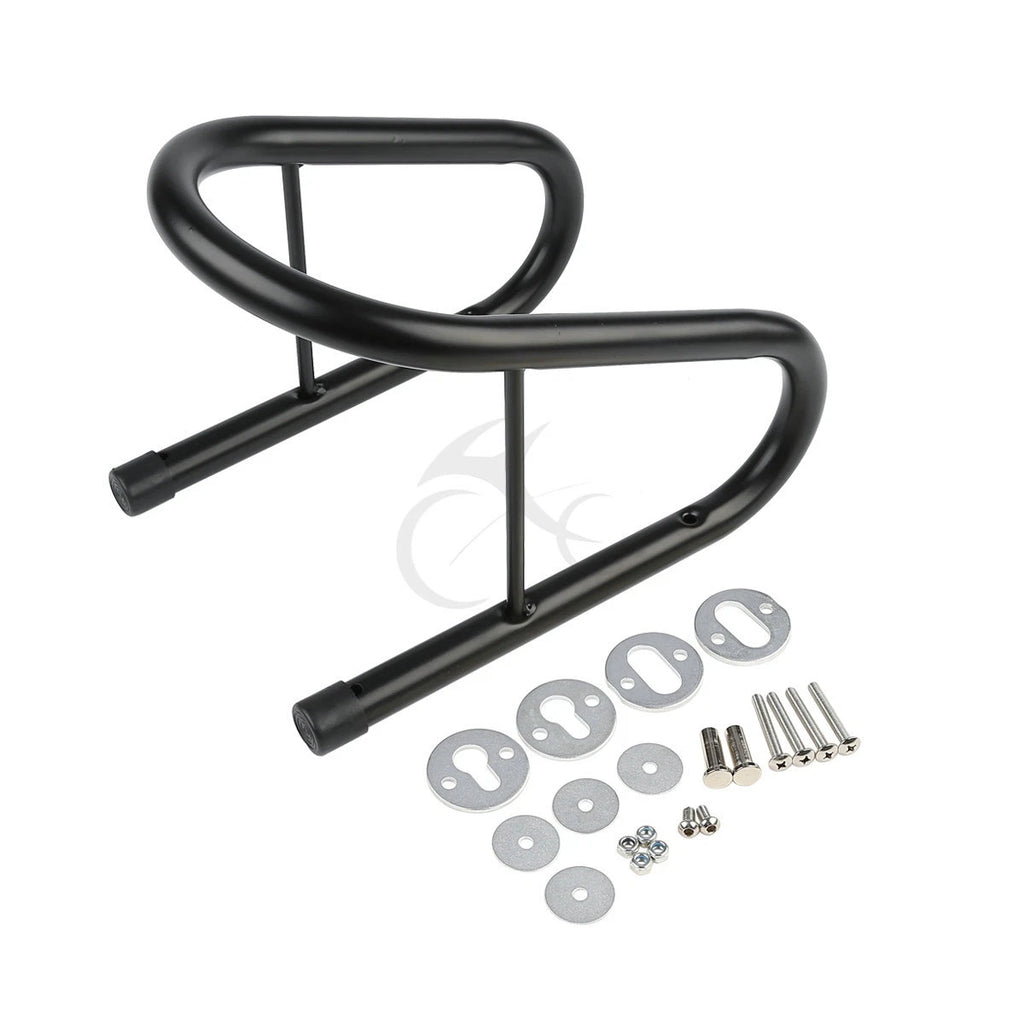 6.5" Black Motorcycle Tire Wheel Chock + Quick Release Hardware for Motorcycles