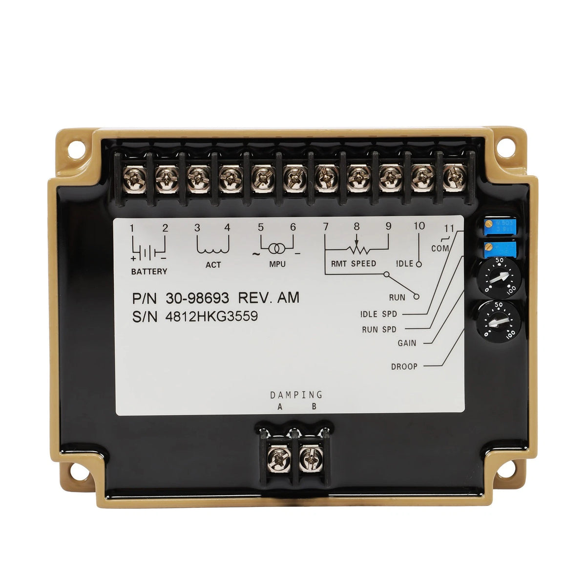 Speed Controller for Cummins KTA19 (Generator) 3098693