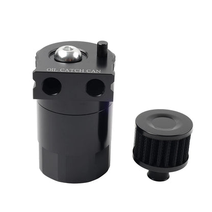 Baffled Engine Oil Catch Can Tank Kit for Universal Vehicles (300ml)