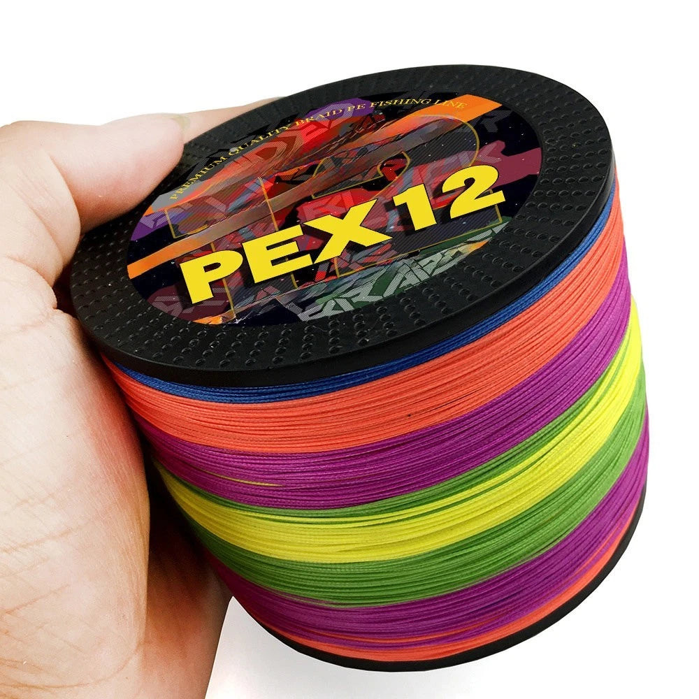 12 Strand PE Fishing Line 100m for Baitcasting Reels