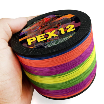 12 Strand PE Fishing Line 100m for Baitcasting Reels