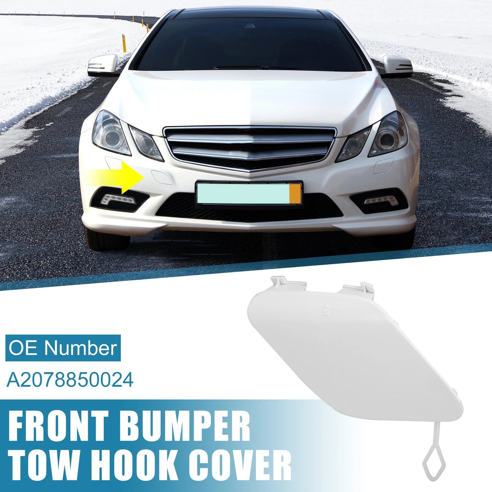 Front Right Tow Hook Cover for Mercedes-Benz E400 2014–2016