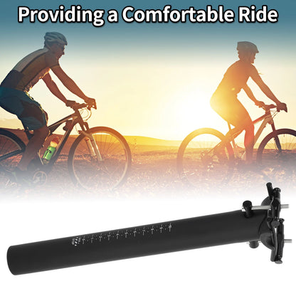 Seatpost Clamp 2-bolt 34.9x300mm Lightweight for Bike Seatpost Matte Black