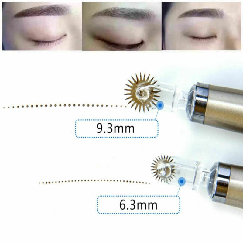 Roller Needle Microblading Eyebrow Tattoo Tool for