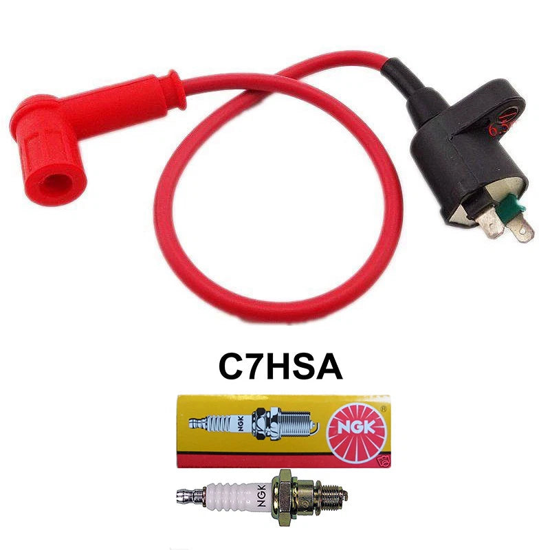 2 Ignition Coils + Spark Plugs for CRF50 90cc 110cc 125cc (Year Range)