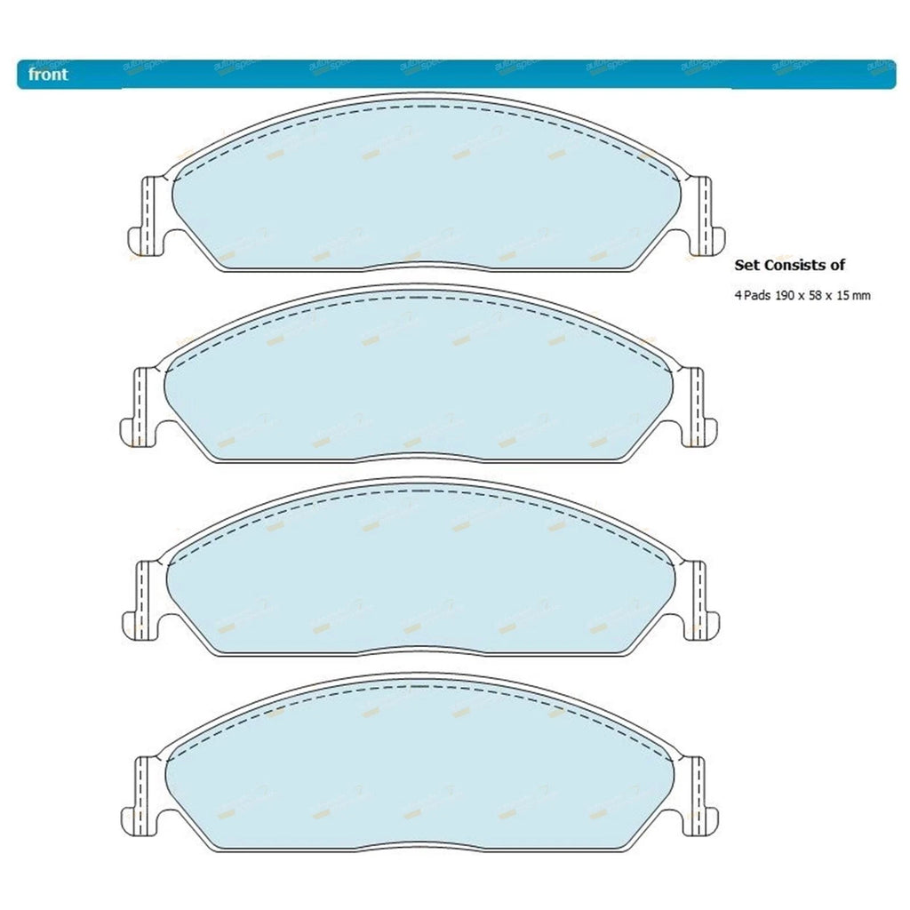 2 Front Drilled Slotted Disc Rotors + Bendix Brake Pads for Territory SX-SZ (2004–Present)