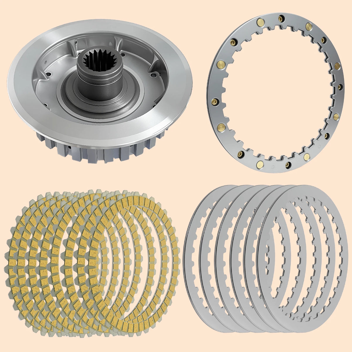 Inner Clutch Hub Friction Plates Kit for Harley Roadster (2014–2023)