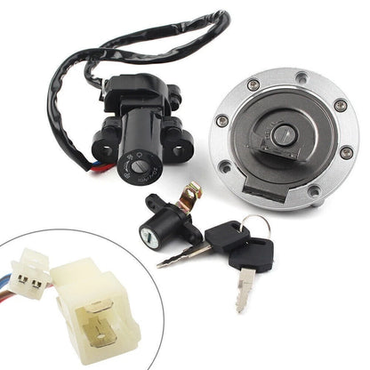 Ignition Switch Lock Fuel Gas Cap Key Set for Yamaha FZ09/FZ6R (2014–2016)