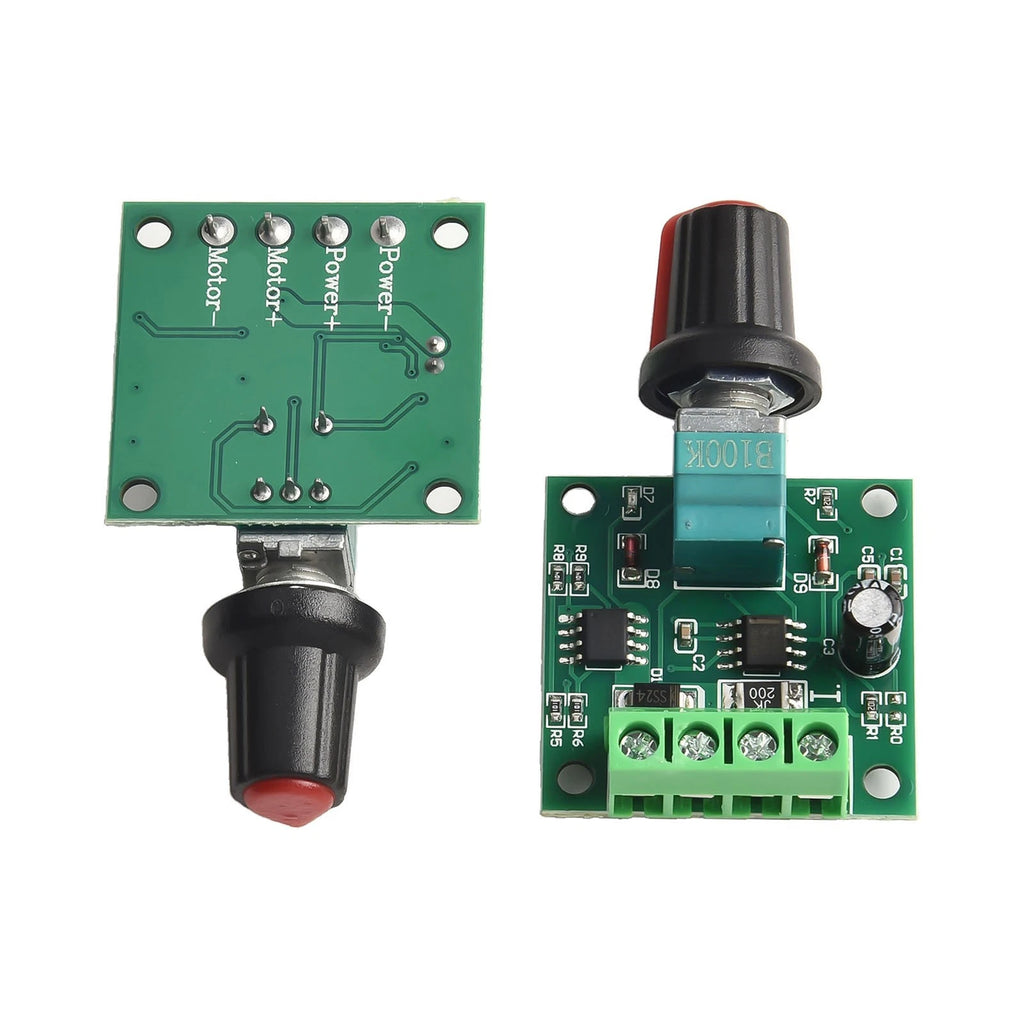 DC Motor Speed Regulator with Potentiometer for (1.8V–15V)
