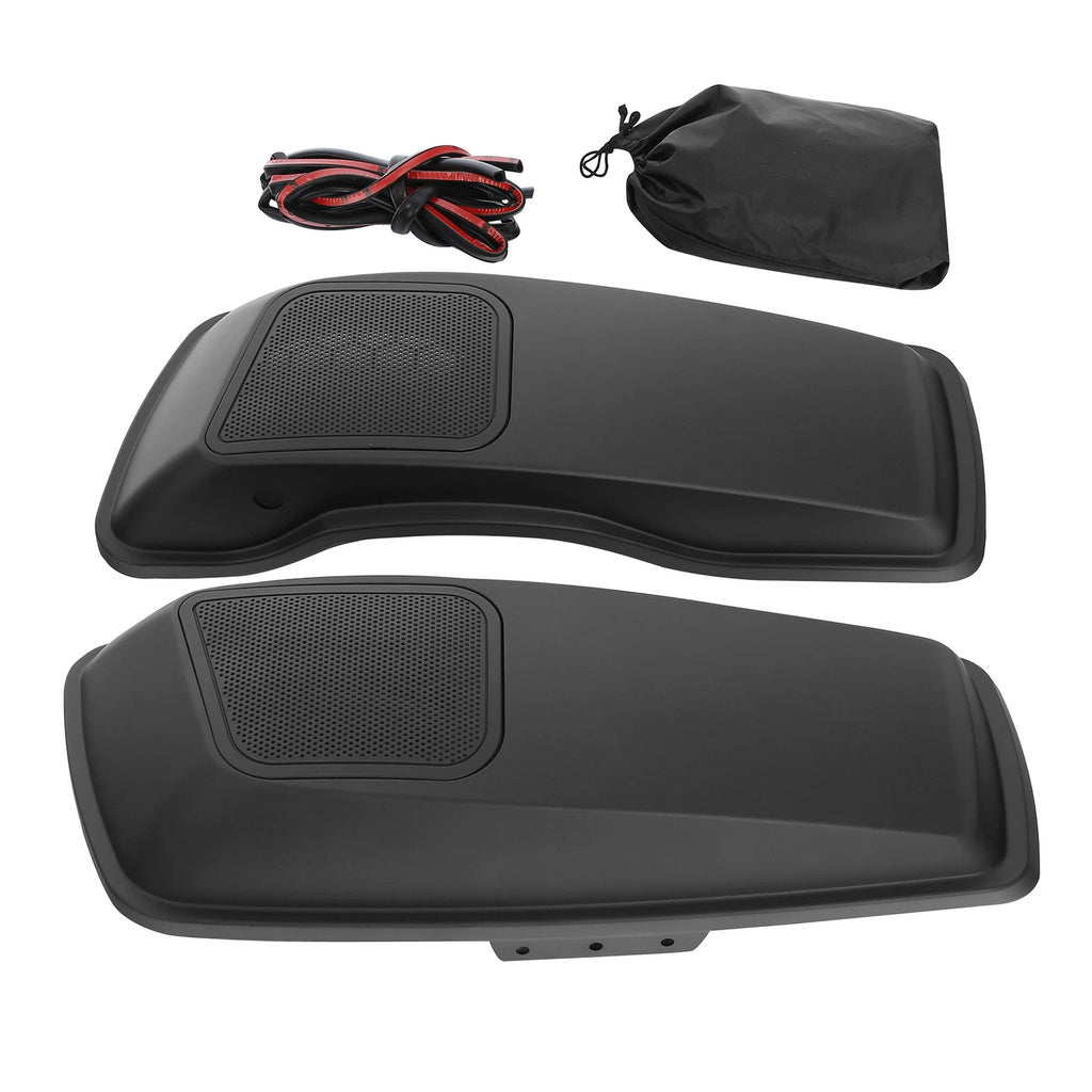 Matte Hard Saddlebag Lid Speaker Grills for Harley Touring (2014–2023)