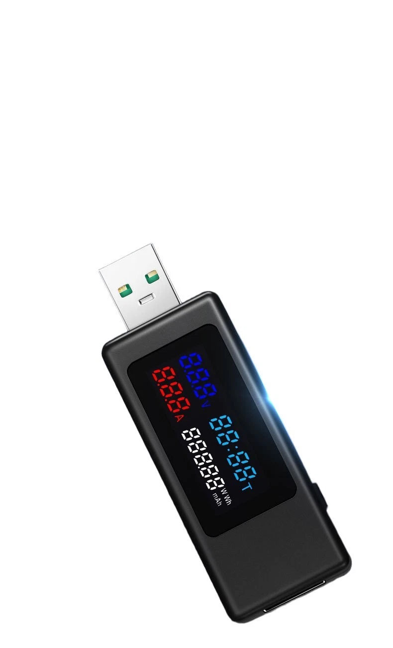 Color Screen USB Tester KWS V30 Voltmeter Ammeter Power Meter for Fast Charging