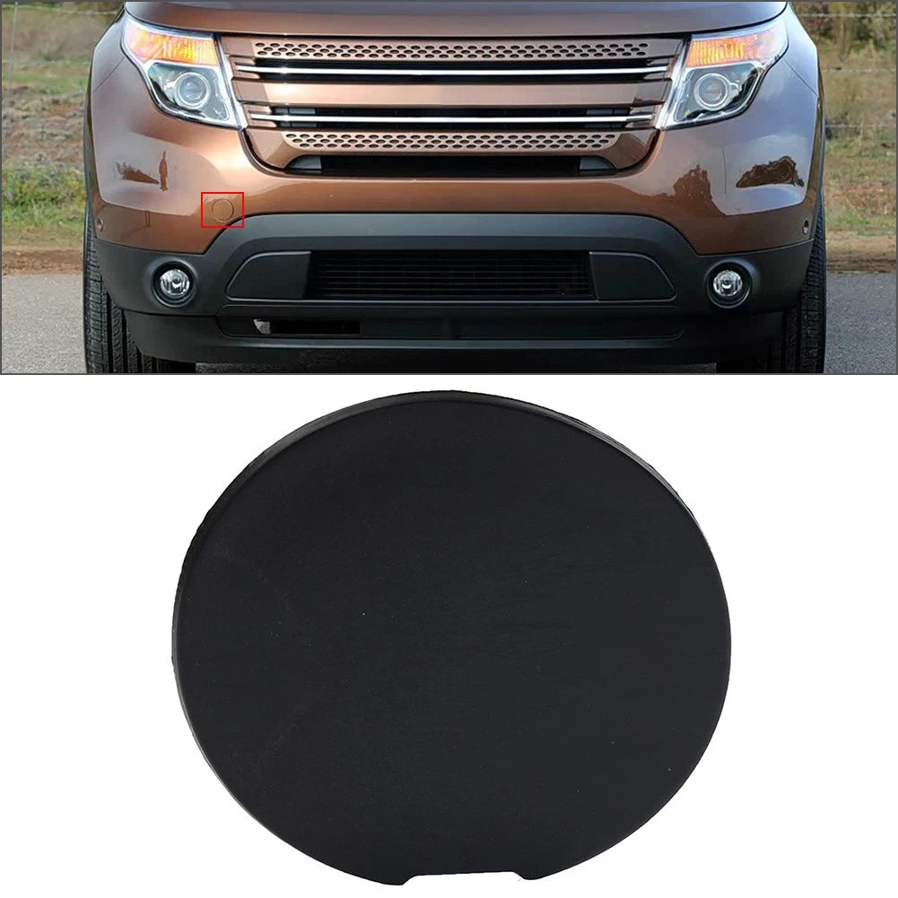 Tow Hook Eye Cover for Ford Explorer (2011–2015) - Unpainted Black