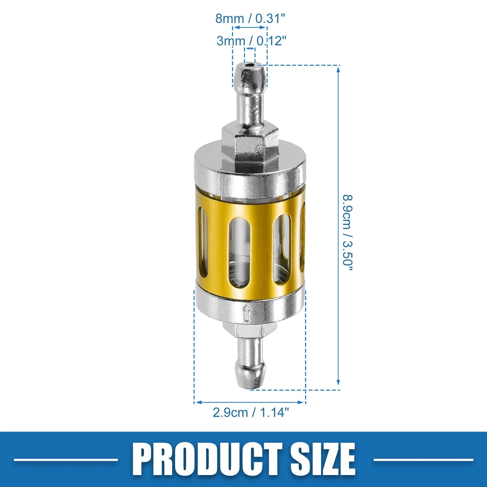 Inline Fuel Filter for Small Engines (Universal)
