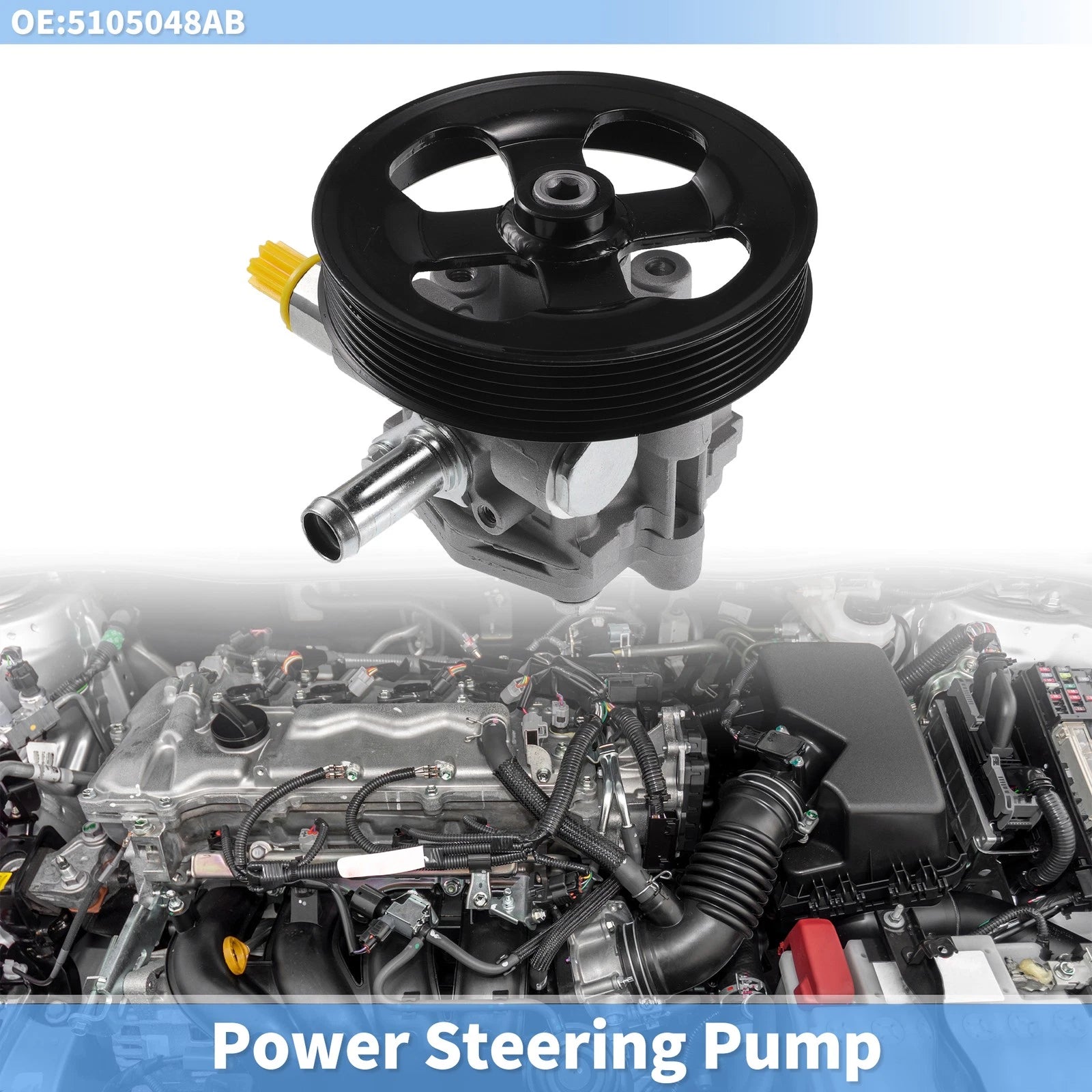 Power Steering Pump Replacement for Dodge Caliber (2007–2012)