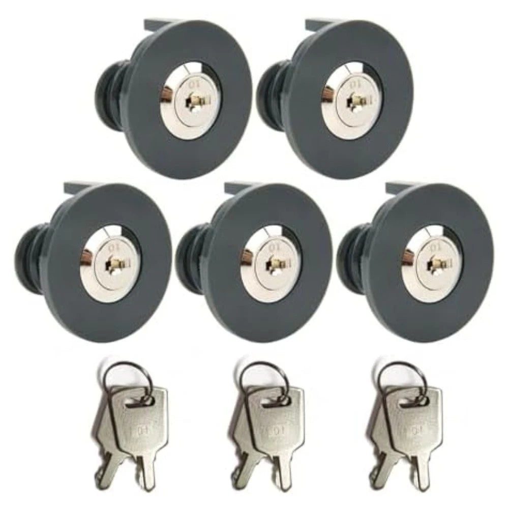 5X Socket Lock with Key for Electrical Outlet Power Anti Theft Protection