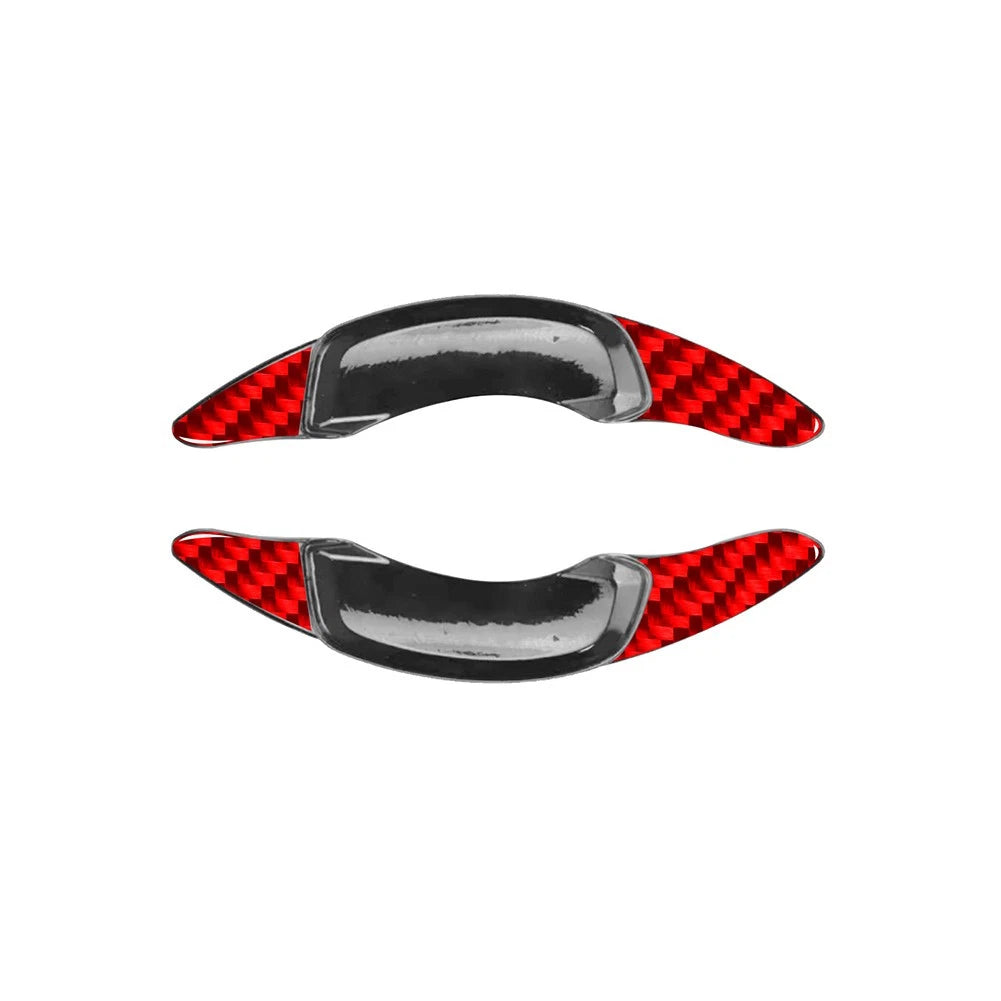 2X Red Steering Wheel Shift Paddle Extension for Volvo XC40 (2019–2023)