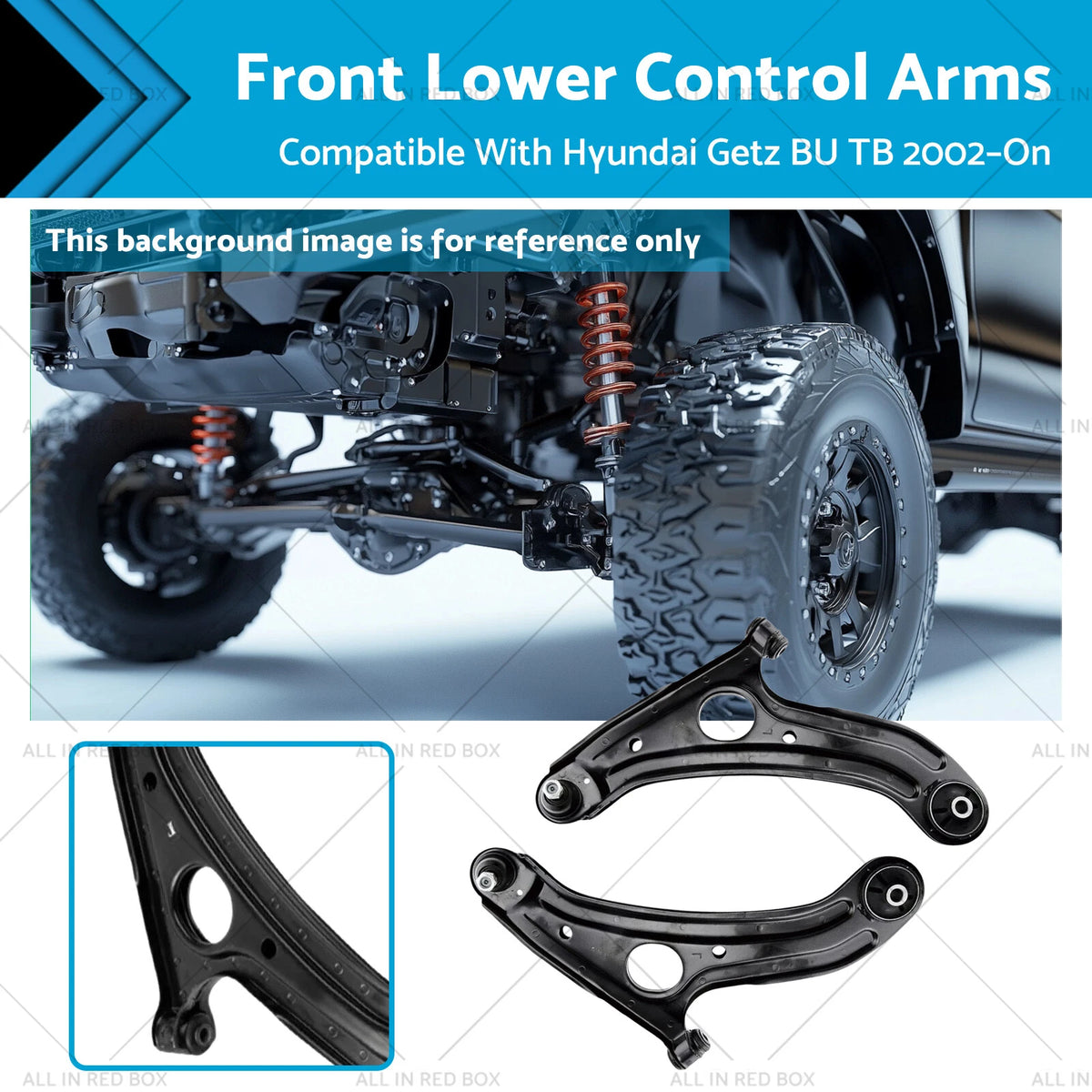 Front Lower Suspension Arm Pair for Hyundai Getz TB BU (2002–On) 2PCS