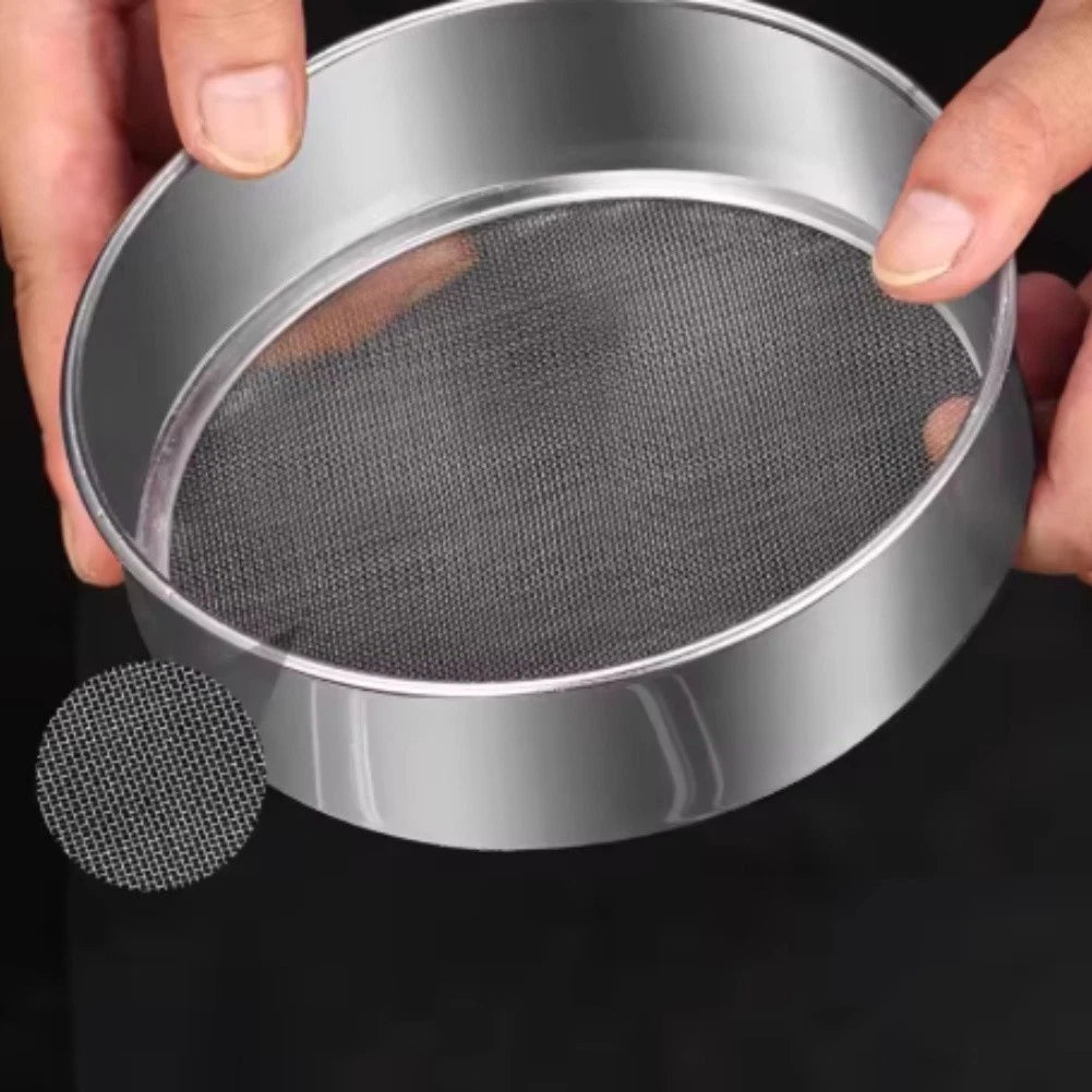 Rice Flour Sieving Tool 14 Mesh Stainless Steel for Baking