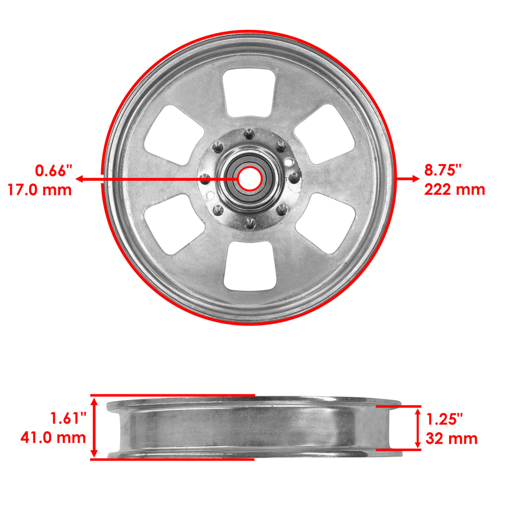 Deck Flat Idler Pulley for Exmark FX730V ECV740 CV742 (2010–2015)
