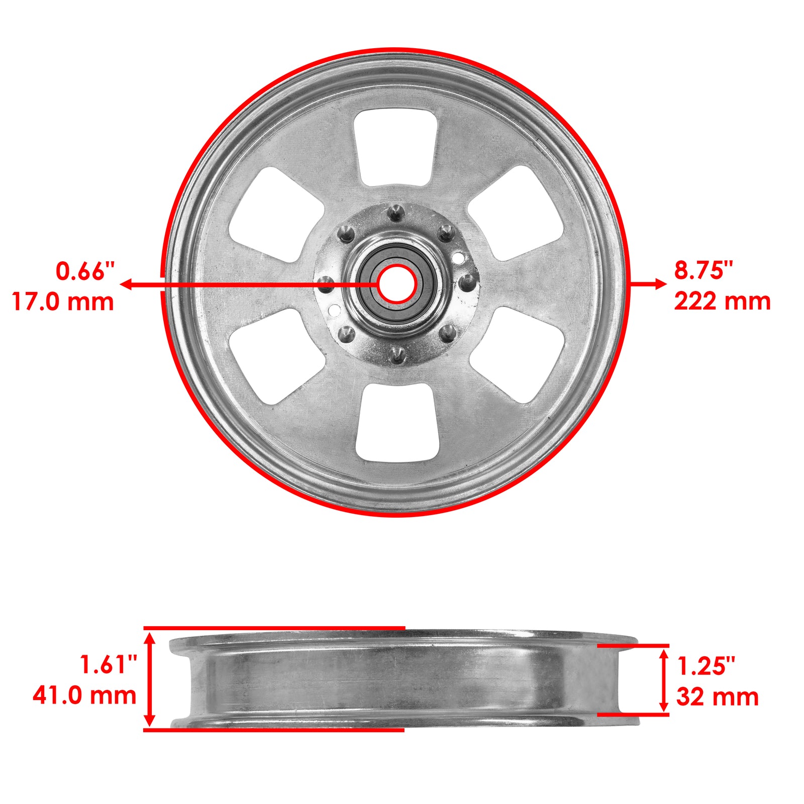Deck Flat Idler Pulley for Exmark FX730V ECV740 CV742 (2010–2015)