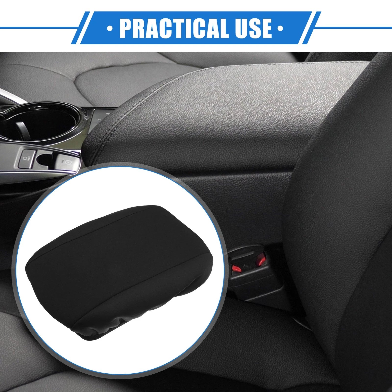 Armrest Protector Cover Pad for Chevy Cruze (2017–2019) Neoprene Black