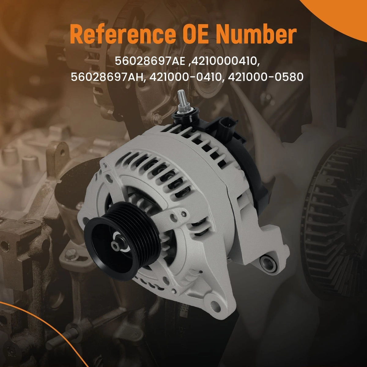 High Output Alternator 160A for Dodge Ram 1500 5.7L (2002–2008) 11298 56028697AE