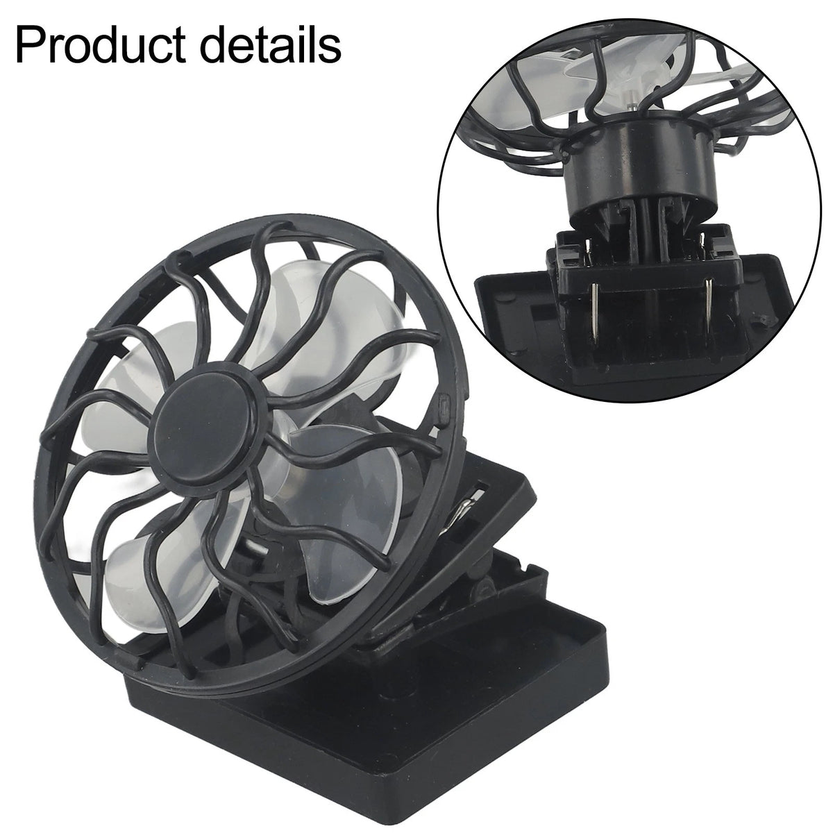 Solar Fan for Camping/Fishing Hats (Outdoor Use)