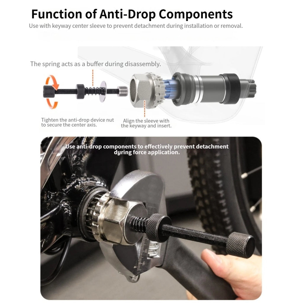 Anti-Drop Bottom Bracket Washer Tool for Splined Crank Systems (Bikes)
