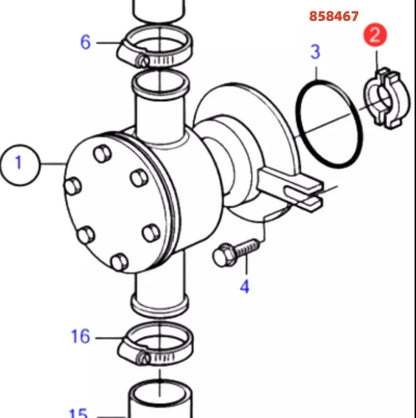 Companion Flange for Volvo Penta (858467)