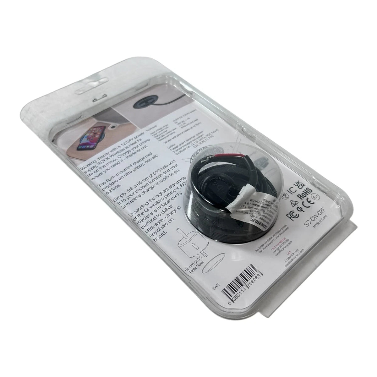Scanstrut SC-CW-02F Waterproof Surface Mount Wireless Phone Charger (12/24V)