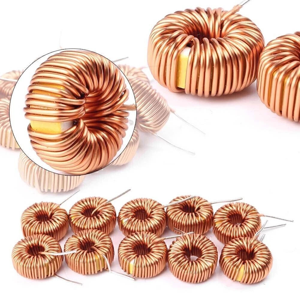 10pcs Toroid Cores Common Mode Inductors 100uH 6A 13mm
