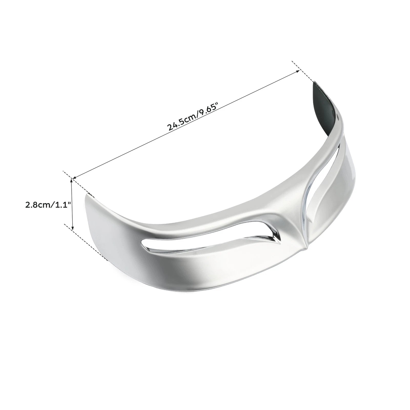 Chrome Rear Fender Edge Trim for Harley Fatboy FLSTF (2007–2017)